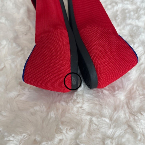 Rothy's The Point II flats Holiday Bright Red pointed-toe flats - wide 8.5 - Picture 8 of 8